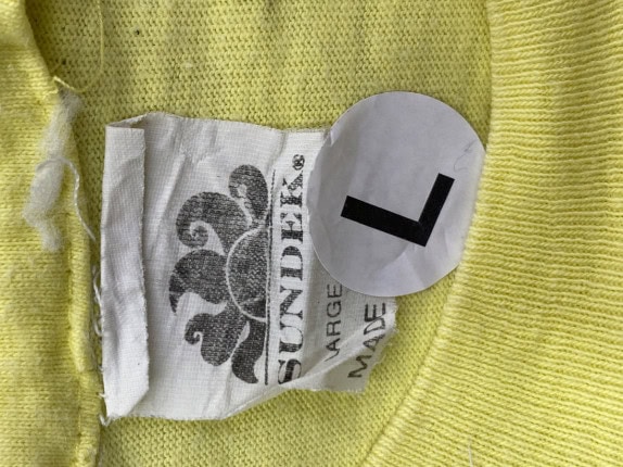 SUNDDEK T SHIRT MINIMAL ΚΙΤΡΙΝΟ ΑΝΤΡΙΚΟ PRE OWNED L
