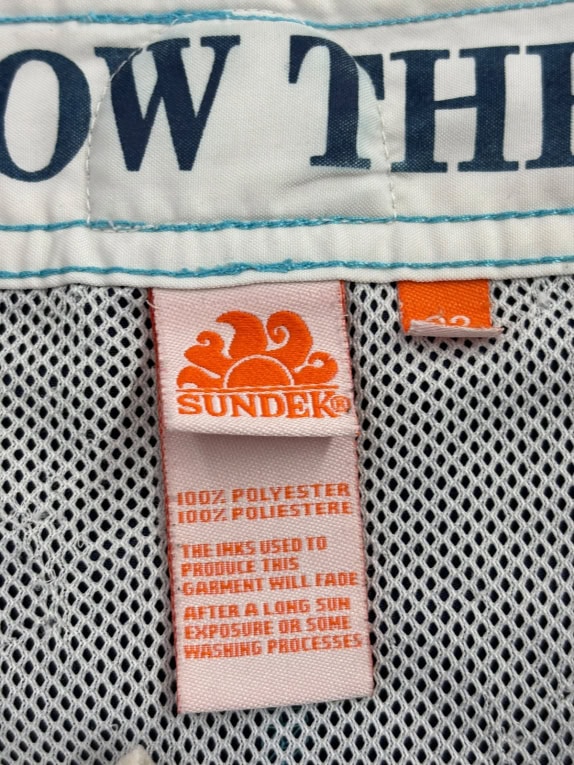SUNDEK SWIM SHORTS MINIMAL WHITE ΑΝΤΡΙΚΟ PRE OWNED S
