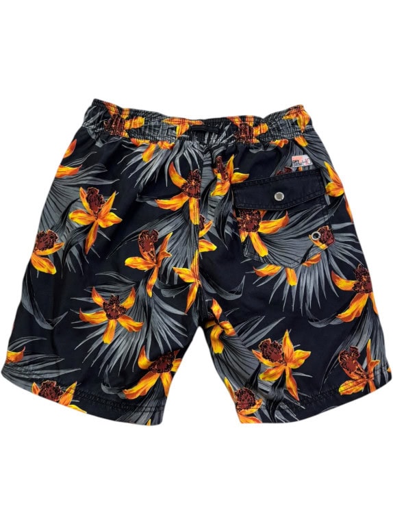SUPERDRY COSTUME SHORTS TROPICAL NERO UOMO PRE OWNED S