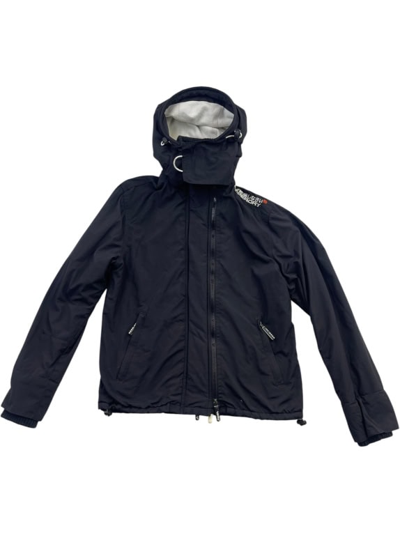 Superdry Μαύρο Jacket με Κουκούλα