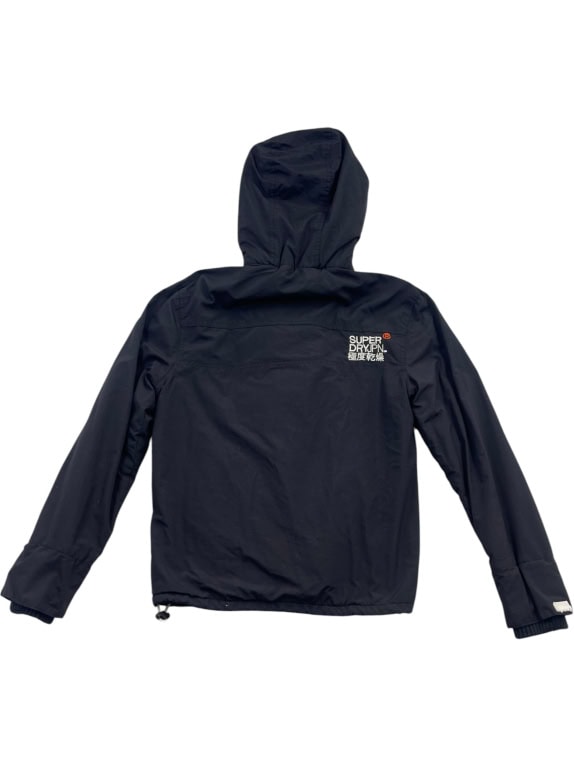 Superdry Μαύρο Jacket με Κουκούλα