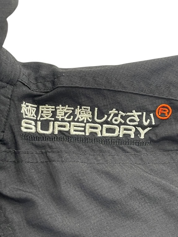 Superdry Μαύρο Jacket με Κουκούλα