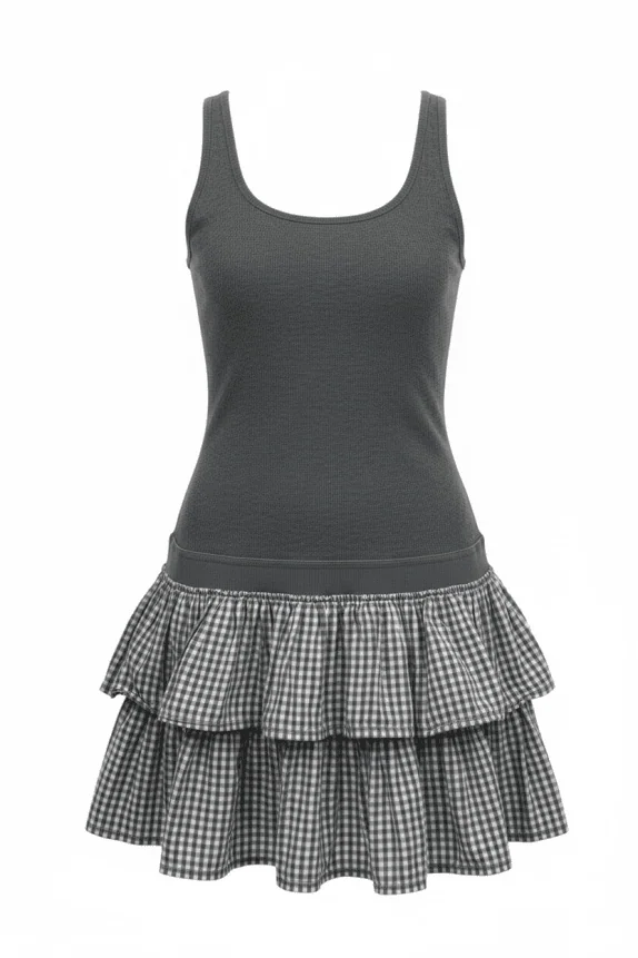 SuperDry Vintage Mini Cotton Dress Grey Women’s XS