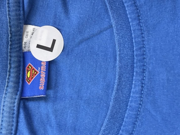 2000s SUPERMAN T SHIRT GRAPHIC BLUE ΑΝΤΡΙΚΟ PRE OWNED L