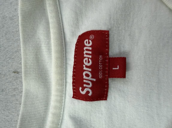 SUPREME T SHIRT MINIMAL BIANCO UOMO PRE OWNED L