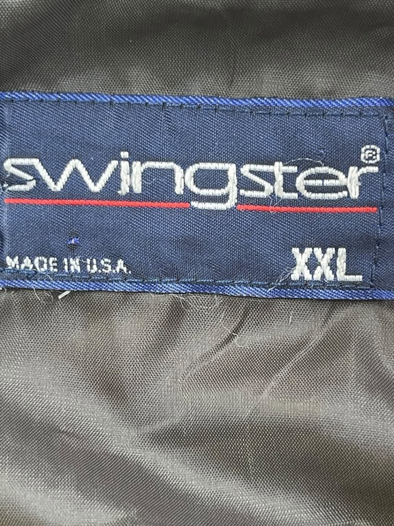 SWINGSTER ΜΠΟΥΦΑΝ RACING VINTAGE ΜΑΥΡΟ ΚΙΤΡΙΝΟ ΑΝΤΡΙΚΟ PRE OWNED XXL