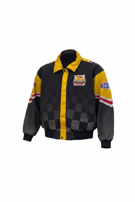 SWINGSTER ΜΠΟΥΦΑΝ RACING VINTAGE ΜΑΥΡΟ ΚΙΤΡΙΝΟ ΑΝΤΡΙΚΟ PRE OWNED XXL