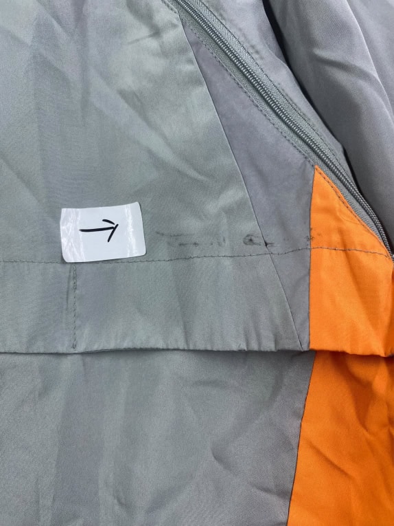 TAS Technical Wear Αντιανεμικό Μπουφάν Γκρι Πορτοκαλί Ανδρικό M
