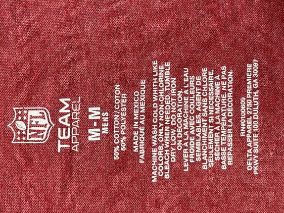 TEAM APPAREL T SHIRT GRAPHIC ΜΠΟΡΝΤΟ ΑΝΤΡΙΚΟ PRE OWNED M