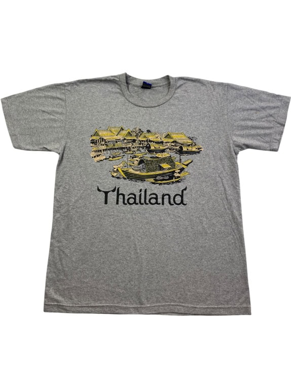 TEAM COTTON T-SHIRT THAILAND GRAPHIC ΓΚΡΙ UNISEX L