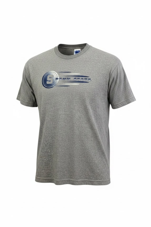 TEAM EDITION APPAREL T-SHIRT PENN STATE LOGO GREY UNISEX XL