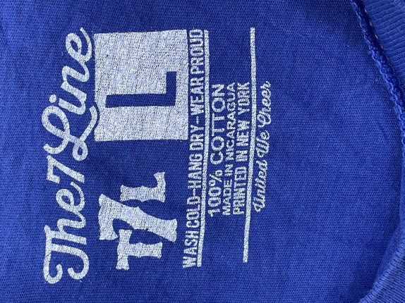 THE LINE GRAPHIC TEE STREETWEAR BLUE ΑΝΤΡΙΚΟ PRE OWNED L