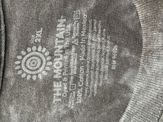 THE MOUNTAIN T SHIRT GRAPHIC WASHED BLACK UNISEX PRE OWNED XXL