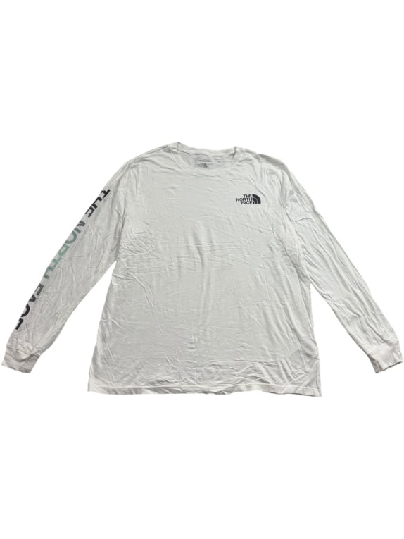 THE NORTH FACE ΜΠΛΟΥΖΑ ΜΑΚΡΥΜΑΝΙΚΗ LOGO WHITE UNISEX XL