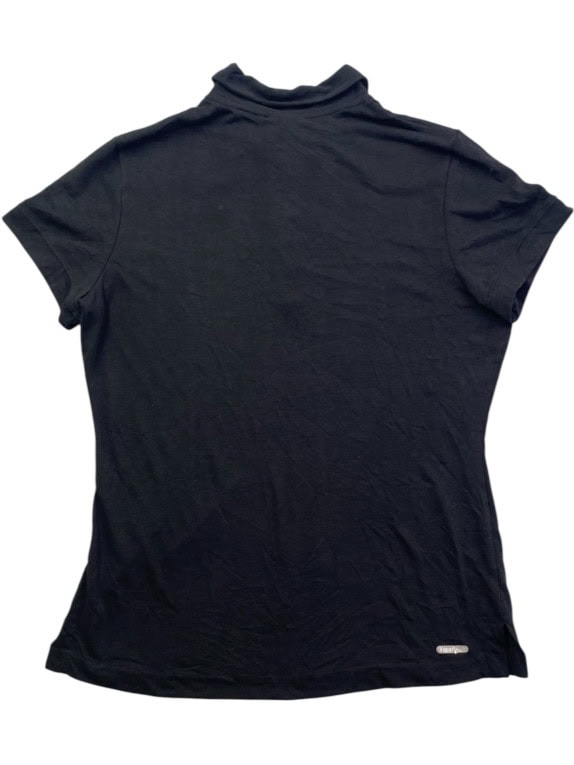 THE NORTH FACE POLO SHIRT MINIMAL BLACK WOMENS PRE OWNED L