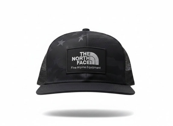 THE NORTH FACE SNAPBACK CAP MESH BLACK UNISEX PRE OWNED
