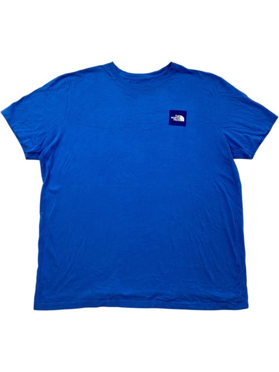 THE NORTH FACE T SHIRT MINIMAL BLUE MENS PRE OWNED XL