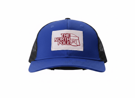 THE NORTH FACE TRUCKER CAP GRAPHIC BLUE UNISEX PRE OWNED