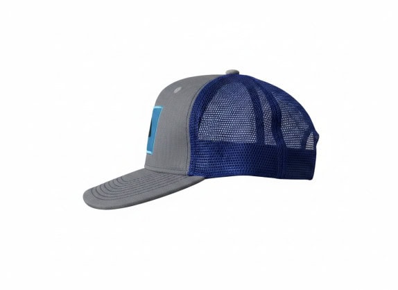 THE NORTH FACE CAPPELLINO TRUCKER LOGO GRIGIO BLU UNISEX PRE OWNED