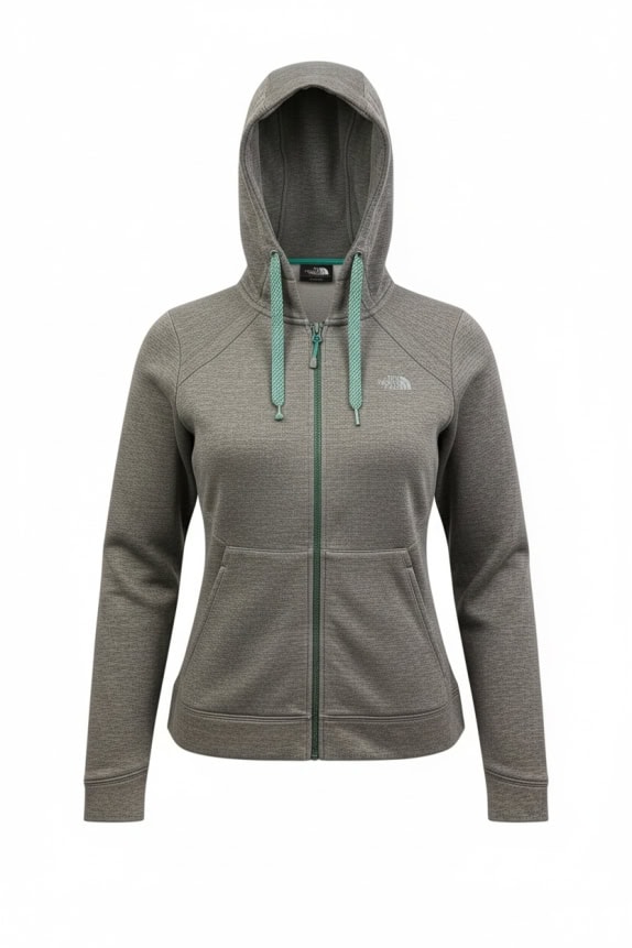 THE NORTH FACE ΖΑΚΕΤΑ HOODIE LOGO ΓΚΡΙ ΓΥΝΑΙΚΕΙΑ S