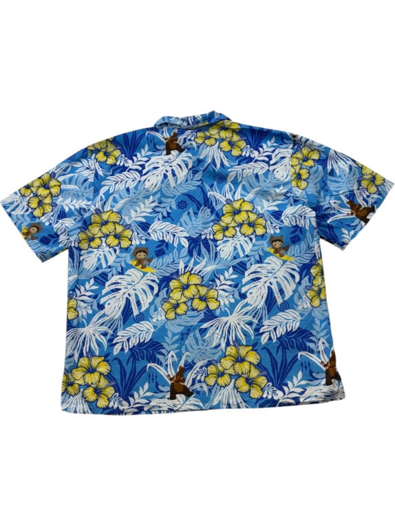 THE PARLOHA HAWAIIAN SHIRT TROPICAL BLUE ΑΝΔΡΙΚΟ PRE OWNED L