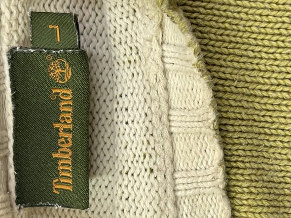 1990S TIMBERLAND ΠΛΕΚΤΟ ΠΟΥΛΟΒΕΡ ΜΙΝΙΜΑΛ ΠΡΑΣΙΝΟ ΓΥΝΑΙΚΕΙΟ PRE OWNED L