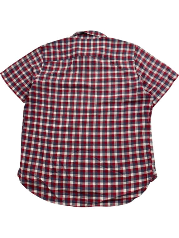 TIMBERLAND ΠΟΥΚΑΜΙΣΟ CASUAL CHECKED EMBROIDERED LOGO ΚΟΚΚΙΝΟ/ΜΠΛΕ ΑΝΔΡΙΚΟ M