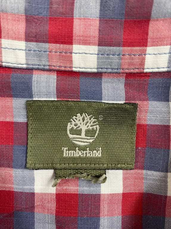 TIMBERLAND ΠΟΥΚΑΜΙΣΟ CASUAL CHECKED EMBROIDERED LOGO ΚΟΚΚΙΝΟ/ΜΠΛΕ ΑΝΔΡΙΚΟ M