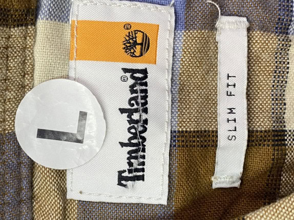 TIMBERLAND ΠΟΥΚΑΜΙΣΟ CHECKED ΜΠΛΕ ΚΑΦΕ ΑΝΤΡΙΚΟ PRE OWNED L