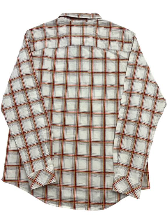 TIMBERLAND ΠΟΥΚΑΜΙΣΟ CHECKED VINTAGE LOGO ΛΕΥΚΟ/ΚΟΚΚΙΝΟ ΑΝΔΡΙΚΟ L