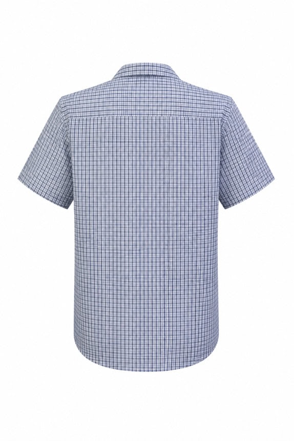 TIMBERLAND SHIRT CHECKED CASUAL WHITE BLUE MEN PRE OWNED L