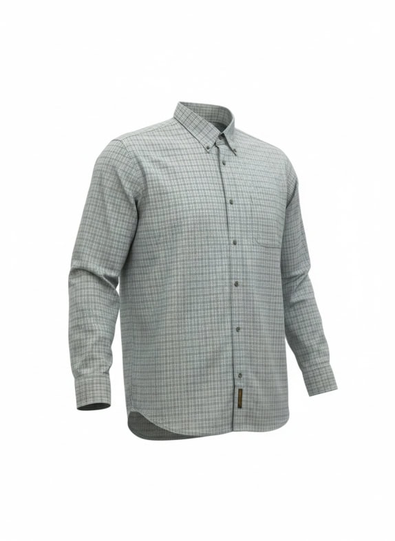 Timberland Camicia casual a quadri con logo beige da uomo XXL