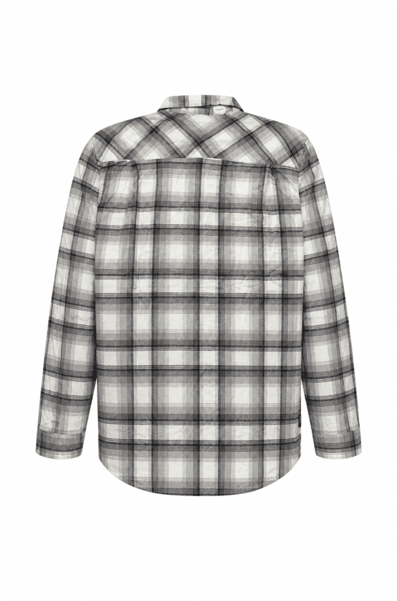 TIMBERLAND ΠΟΥΚΑΜΙΣΟ PLAID ΑΣΠΡΟ ΓΚΡΙ ΑΝΔΡΙΚΟ PRE OWNED L
