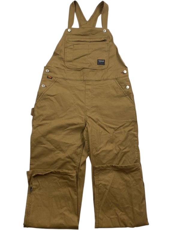 TIMBERLAND PRO Salopette da lavoro VINTAGE con logo Marrone/Cachi Unisex XL
