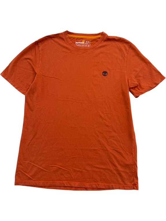 TIMBERLAND T-Shirt REGULAR FIT Κεντημένο Logo Πορτοκαλί Ανδρικό MEDIUM
