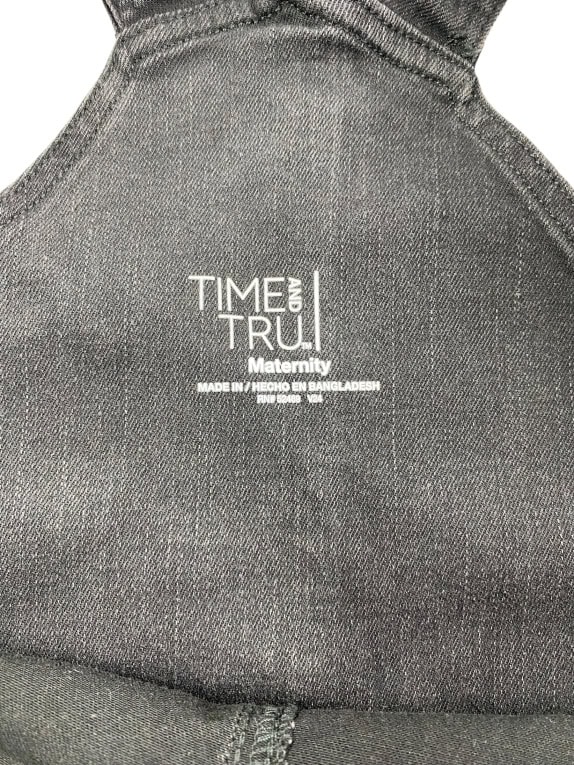 Time and Tru Σαλοπέτα Denim Casual Λογότυπο Μαύρο Γυναικείο XL
