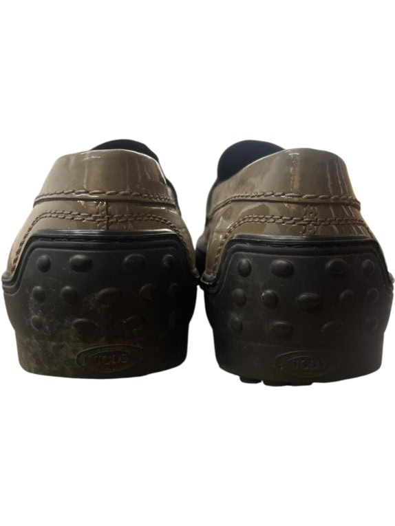 TODS LOAFERS CLASSIC OLIVE UNISEX PRE OWNED EU 39