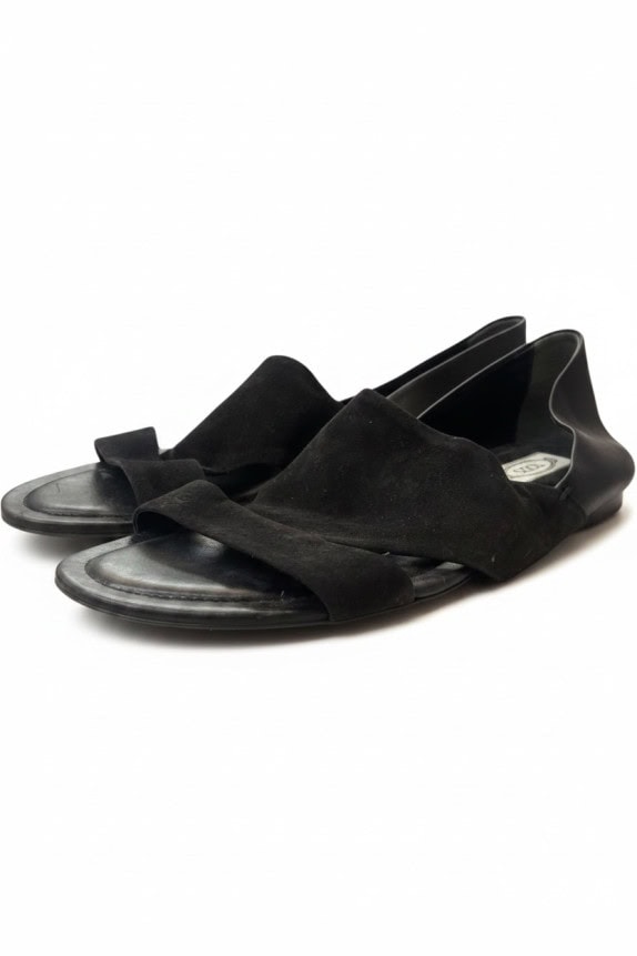 TODS ΣΑΝΔΑΛΙΑ MINIMAL ΜΑΥΡΟ ΓΥΝΑΙΚΕΙΟ PRE OWNED EU 38.5