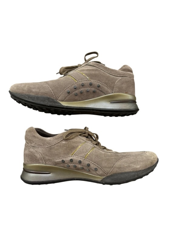 TODS SNEAKERS MINIMAL TAUPE DONNA PRE OWNED EU 38.5