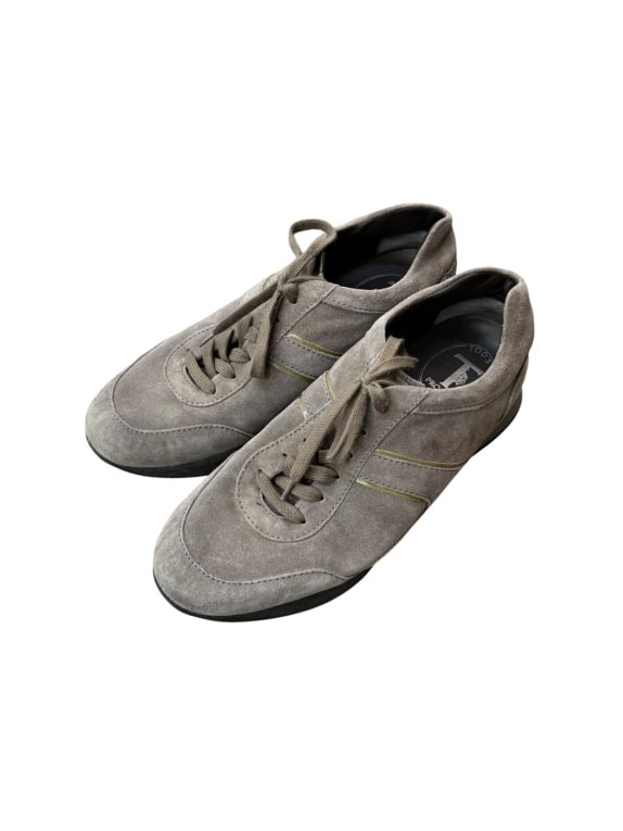 TODS SNEAKERS MINIMAL TAUPE DONNA PRE OWNED EU 38.5