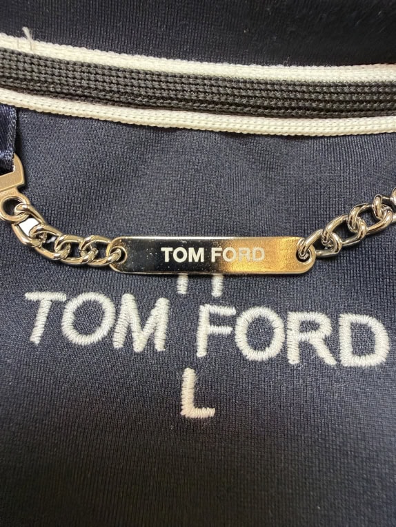Tom Ford Σετ Φόρμας Zip Jacket & Παντελόνι Logo Navy Unisex L
