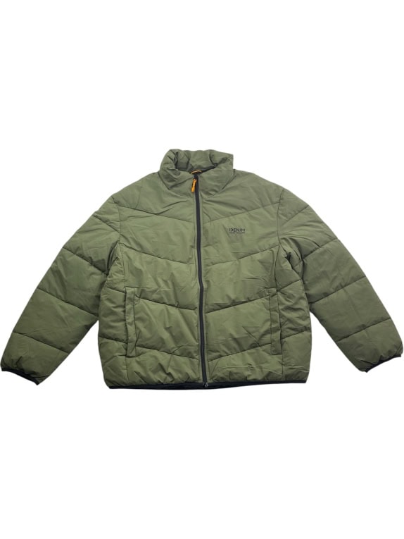 TOM TAILOR DENIM Μπουφάν Puffer Casual Λογότυπο Χακί Ανδρικό XXL