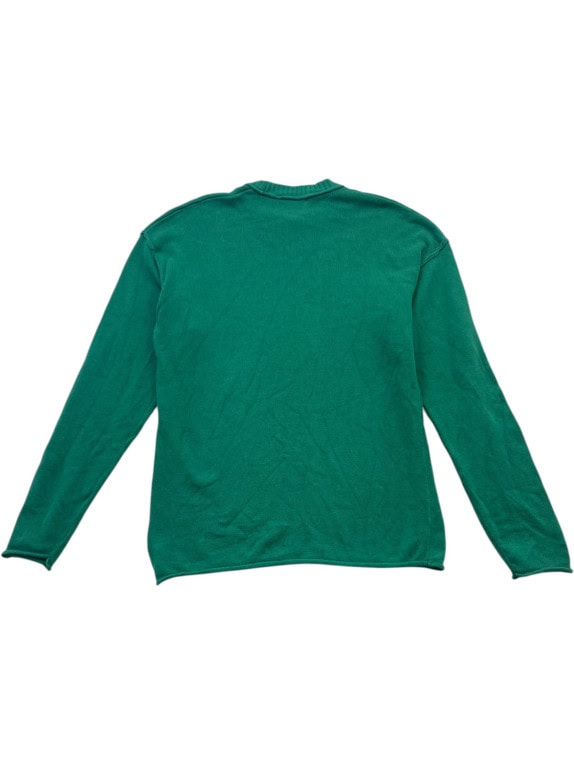 TOM TAILOR DENIM KNIT SWEATER MINIMAL GREEN MEN PRE OWNED L