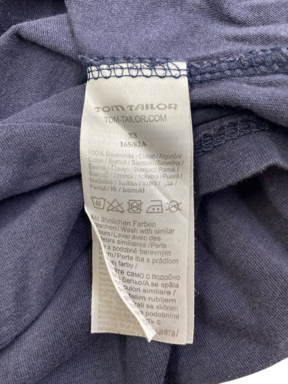 Tom Tailor Denim T-Shirt Denim Girl Logo Μπλε Γυναικείο XS
