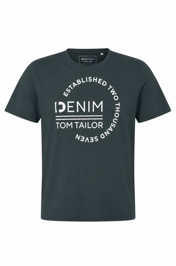 TOM TAILOR GRAPHIC TEE ΜΑΥΡΟ ΑΝΤΡΙΚΟ PRE OWNED XL
