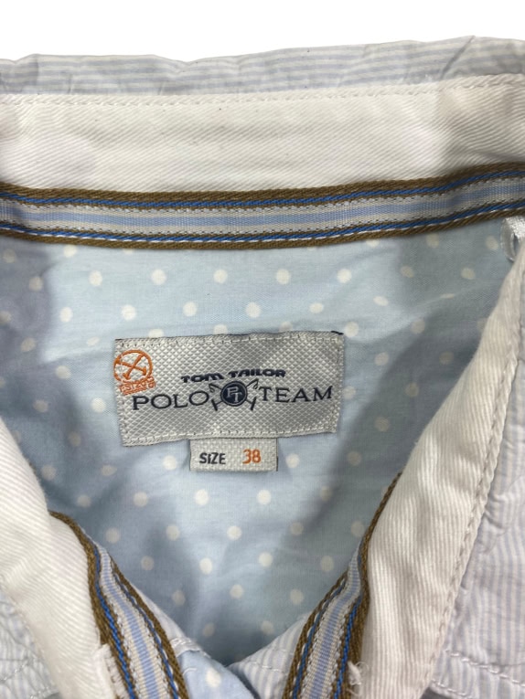 TOM TAILOR POLO TEAM Πουκάμισο Casual Florida Beach Logo Σιέλ Γυναικείο S