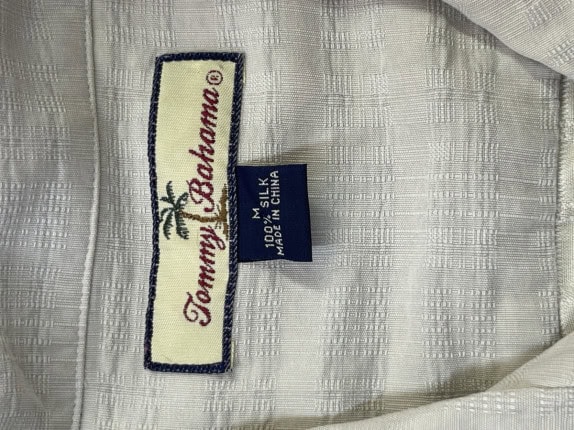 TOMMY BAHAMA ΠΟΥΚΑΜΙΣΟ ΚΛΑΣΙΚΟ OFF WHITE ΑΝΤΡΙΚΟ PRE OWNED M