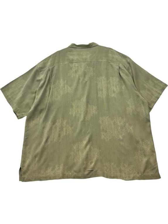 TOMMY BAHAMA OVERSIZED SHIRT GREEN MEN PRE OWNED XXL
