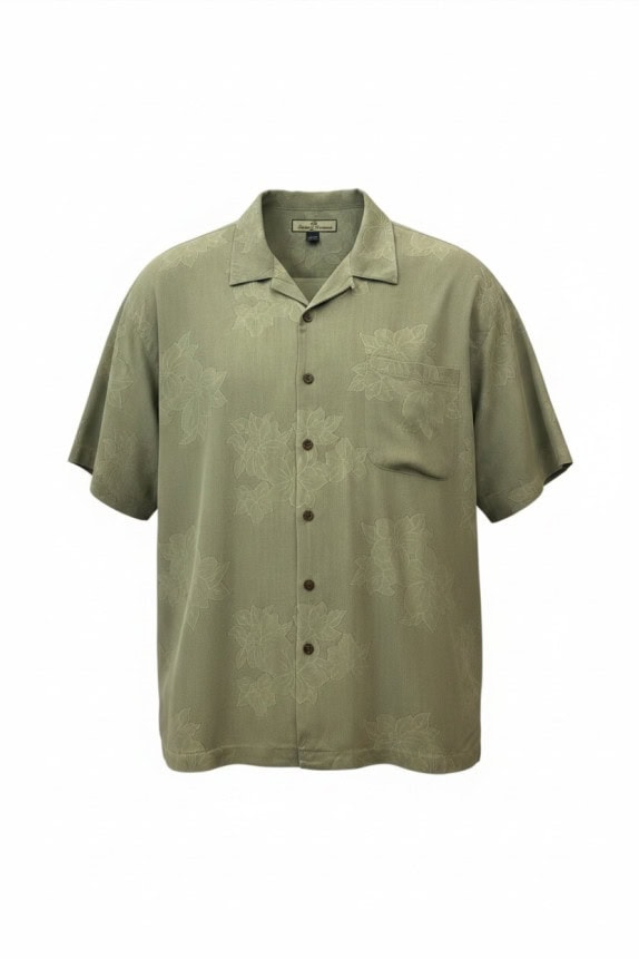 TOMMY BAHAMA CAMICIA OVERSIZED VERDE UOMO PRE OWNED XXL