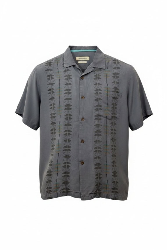 TOMMY BAHAMA ΠΟΥΚΑΜΙΣΟ ΡΕΤΡΟ ΓΚΡΙ ΑΝΤΡΙΚΟ PRE OWNED M